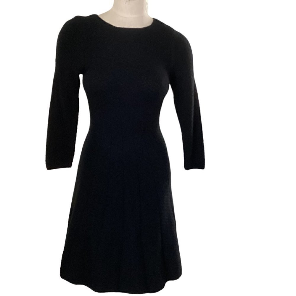 The Limited‎ Textured Knit Sweater Dress XS Black 54D
